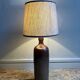 Vintage stoneware bottle lamp