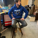 Mid century brutalist bar stools - set of 8, 1960s