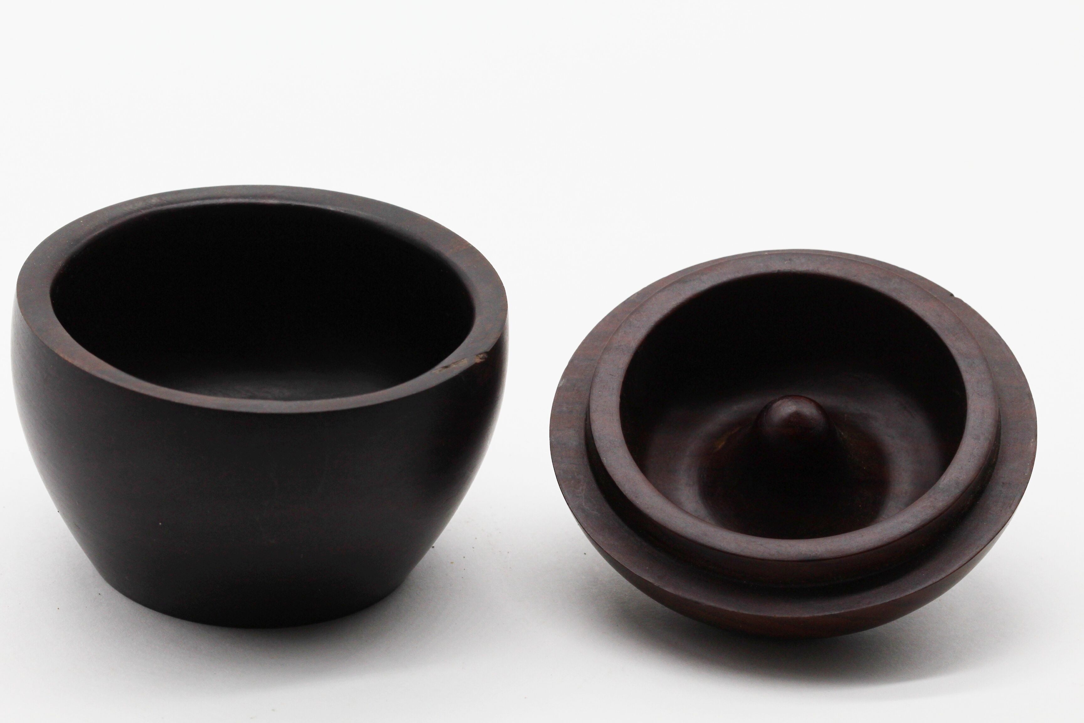 Apple-shaped wooden box