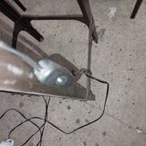Dark brown industrial floor lamp