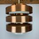 Scandinavian copper pendant lamp by MetallDrucker 60s