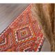 1970s Vintage Turkish Hand-Knotted Wool Cotton Red Runner Rug 90x290