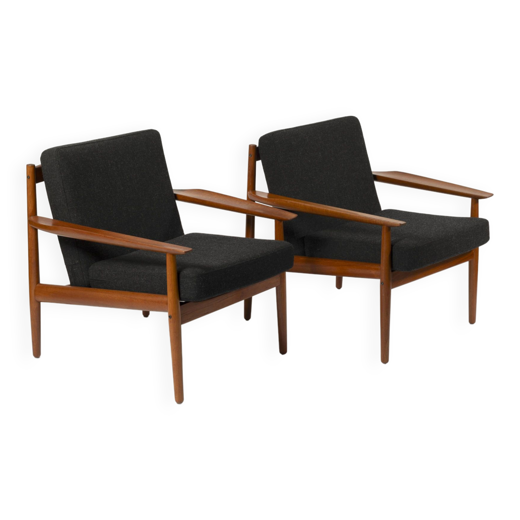 Set of 2 lounge chairs by Arne Vodder for Glostrup, Denmark, 1960s