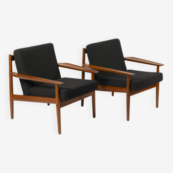 Set of 2 lounge chairs by Arne Vodder for Glostrup, Denmark, 1960s