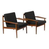 Set of 2 lounge chairs by Arne Vodder for Glostrup, Denmark, 1960s