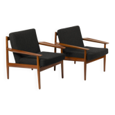 Set of 2 lounge chairs by Arne Vodder for Glostrup, Denmark, 1960s