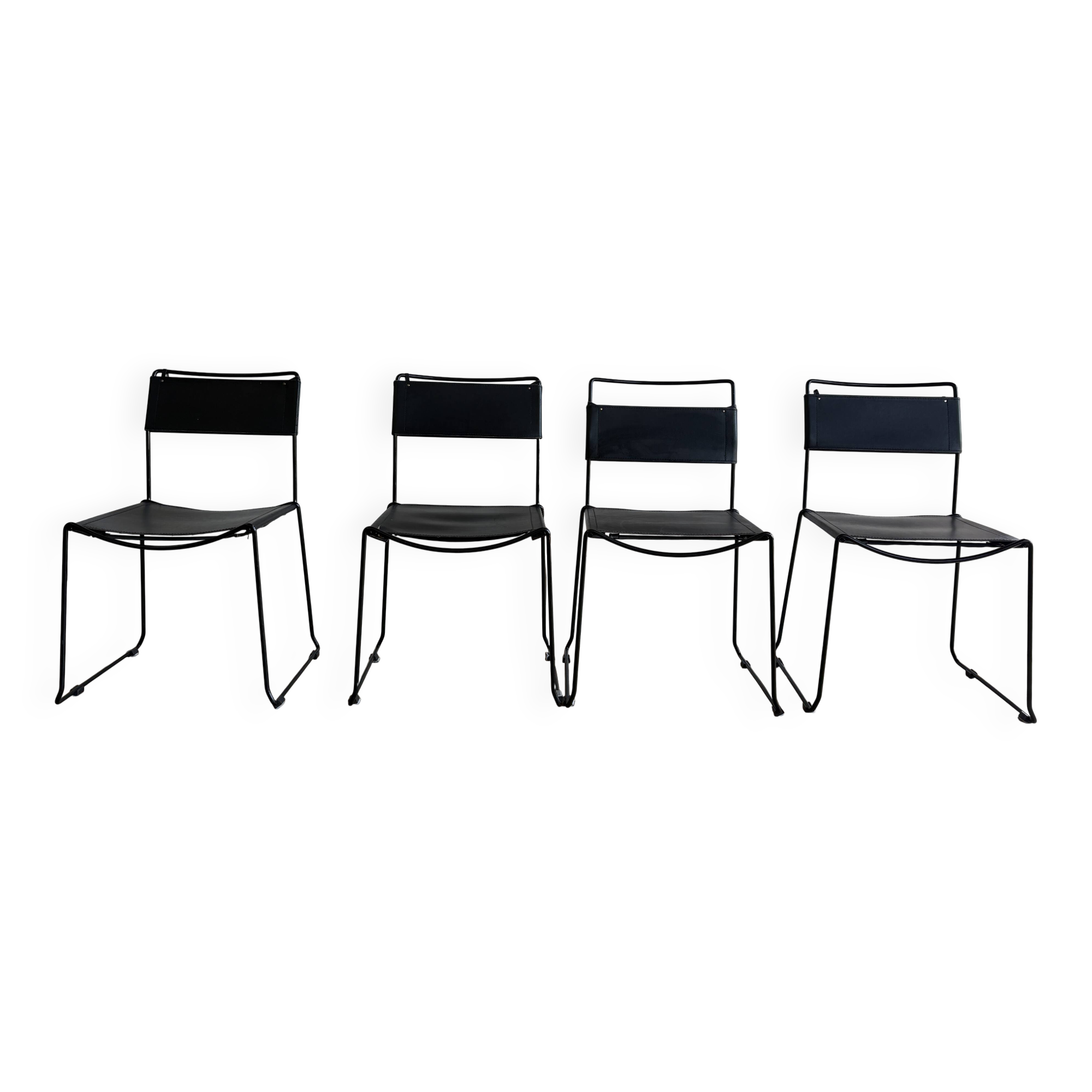 Lot 4 chaises Giandomenico Belotti