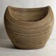 Pencil reed rattan bamboo egg pod chair
