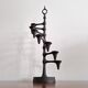 cast iron and brass candelabra by Jens Quistgaard, Denmark 1960's