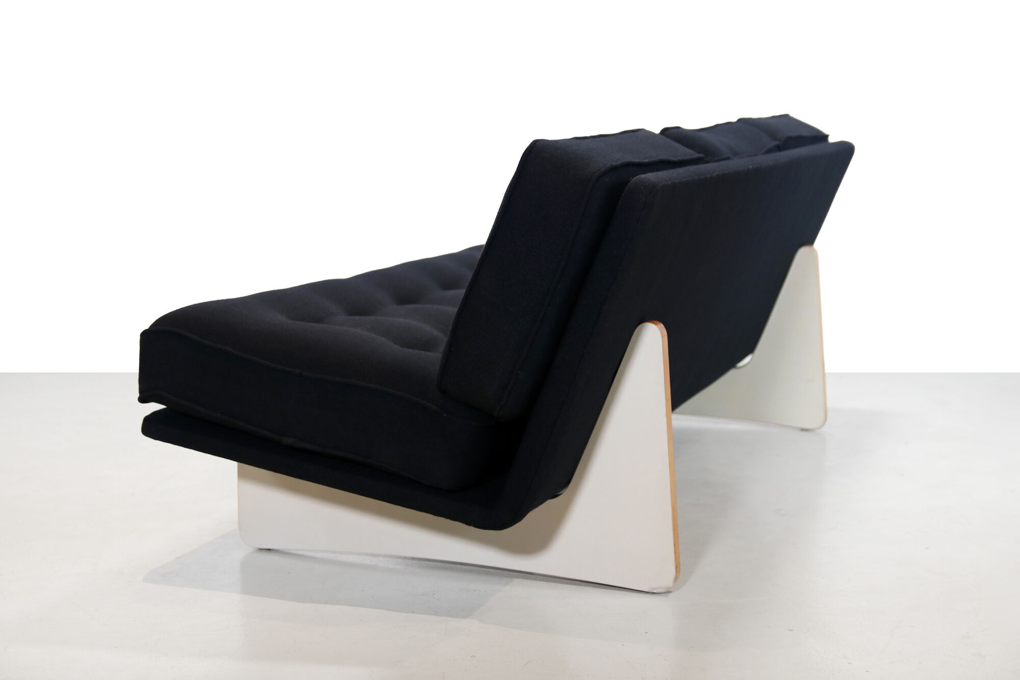Artifort C671 sofa by Kho Liang Ie in black wool