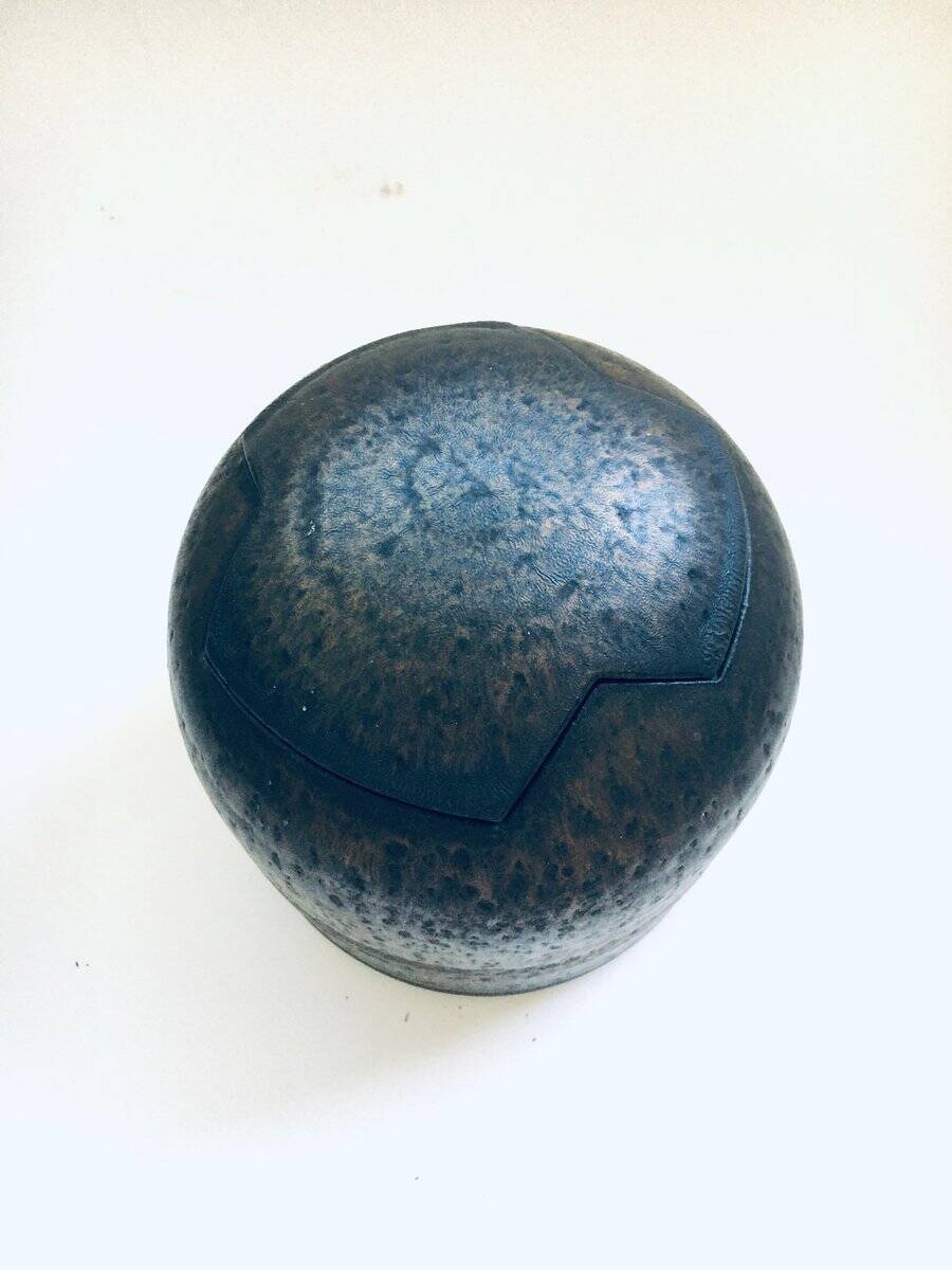 Brutalist Art Studio Pottery Lidded Jar Pot by Jaan Mobach, 1960s