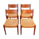 Vintage lounge chairs with rope seats