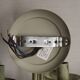Pair of Vintage Italian Double Wall Lights Leaf Detail Green & Gold Finish