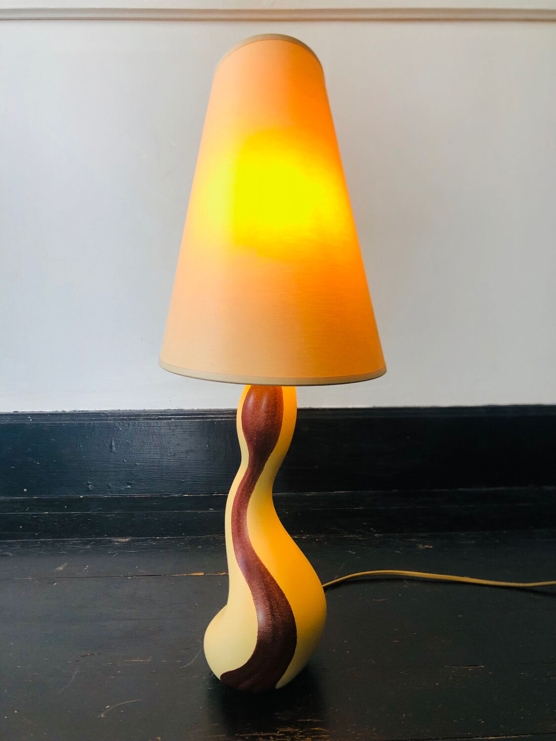Ceramic lamp by Louis Drimmer, design