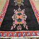Authentic vintage boucherouite rug made from recycled cotton