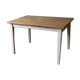 Patinated wooden dining table