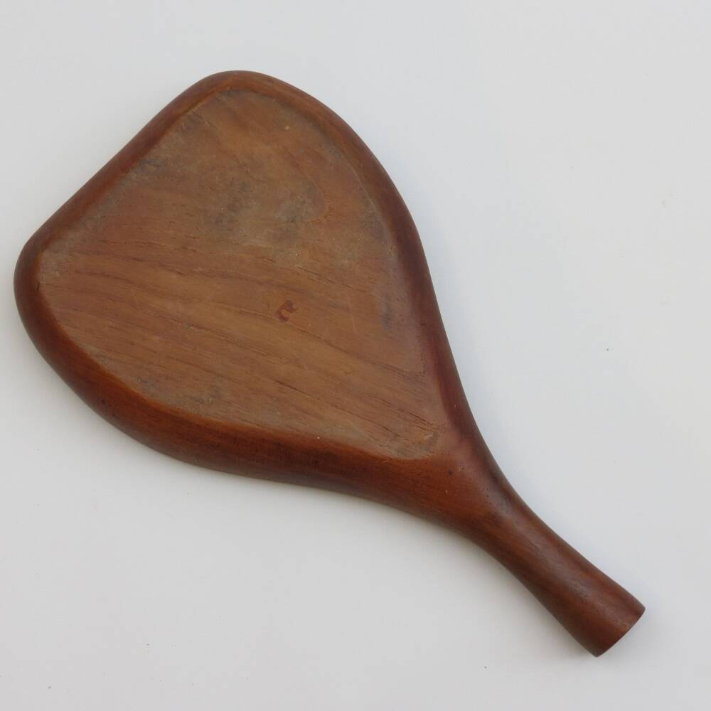 Large Teak Dish With Handle Midcentury 1960s