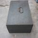 Wooden crate painted in grey