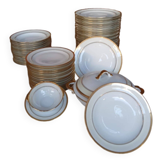 Chastagner Limoges porcelain dinner service, 1930s