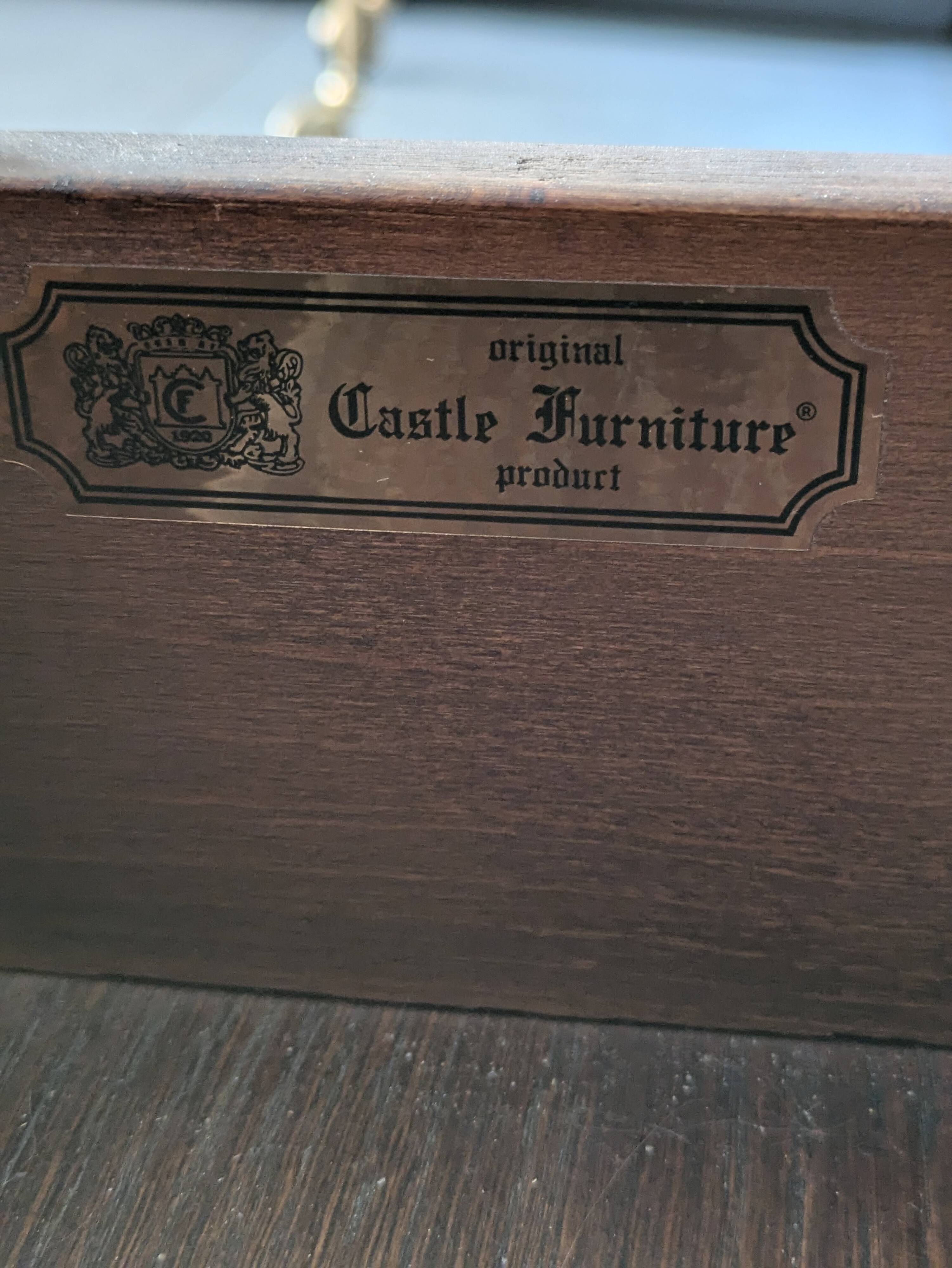 Solid wood secretary