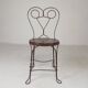 Graceful American steel chair for an ice cream shop, 1940s.
