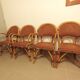 Vintage rattan bistro chairs