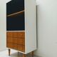 Vintage wooden storage cabinet / chest of drawers spindle feet / bookcase / column