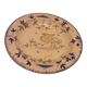 Deswarce earthenware plate hand-painted moustier decor