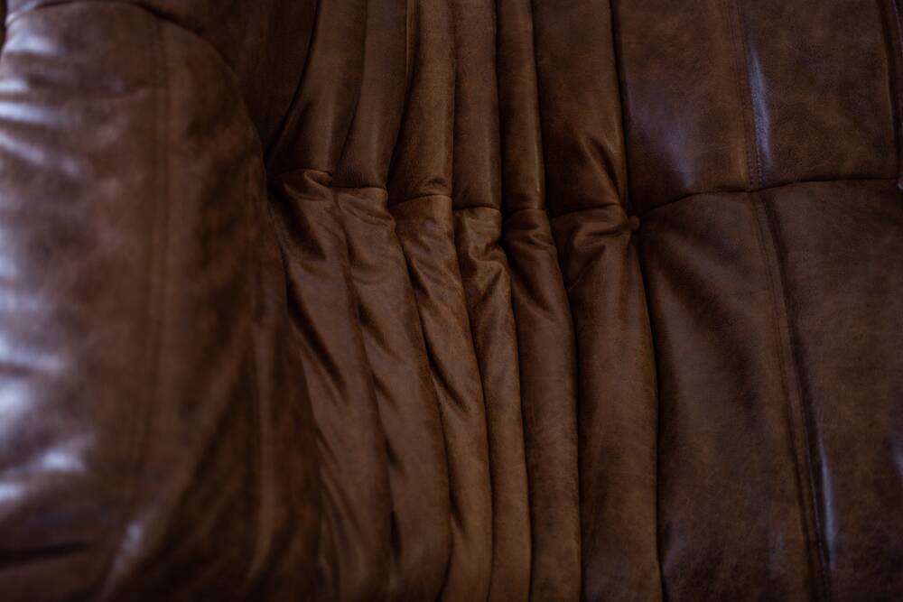 Togo 2 -seater sofa in dubai brown leather