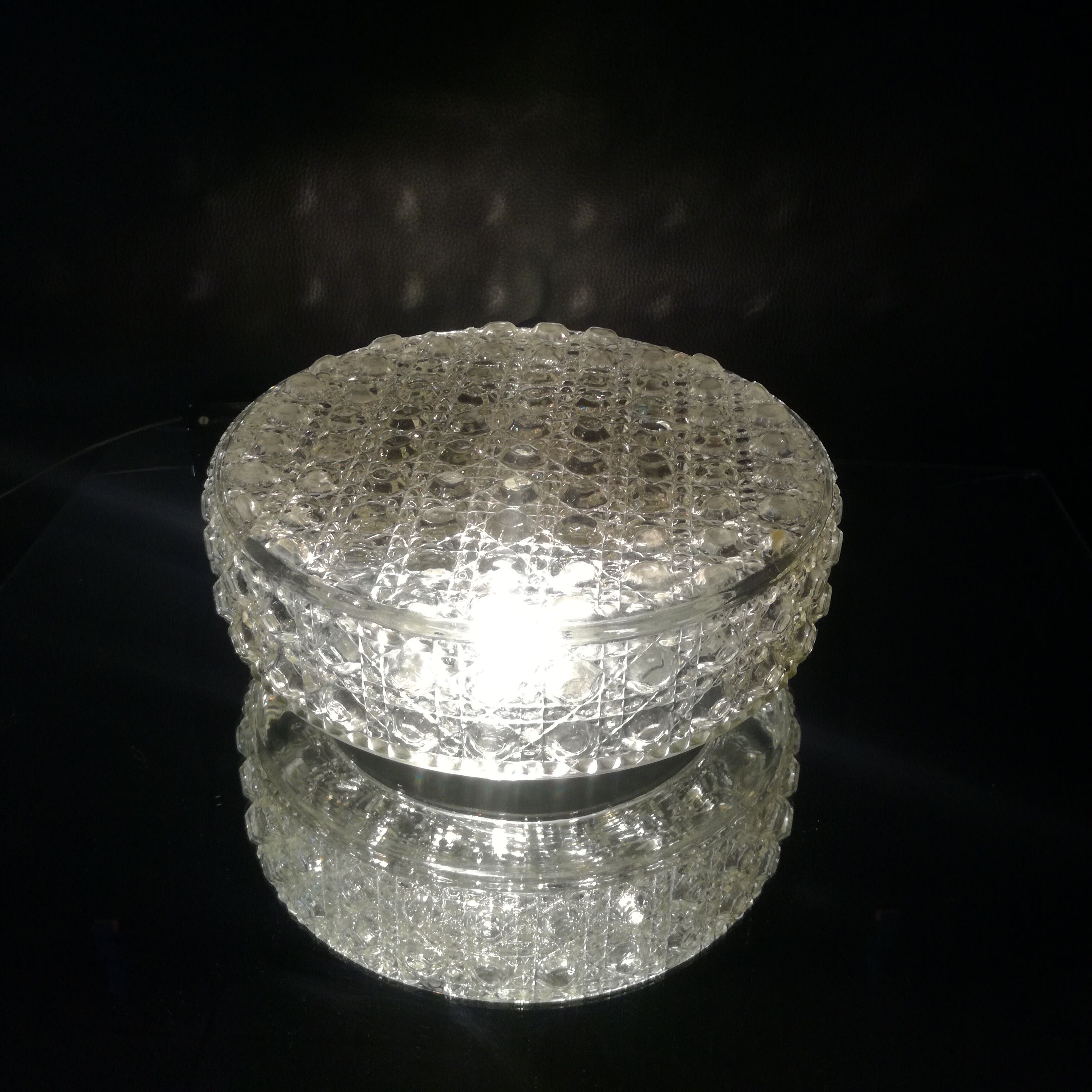 Round glass ceiling light Ø20