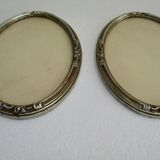 Pair of old oval art deco frames