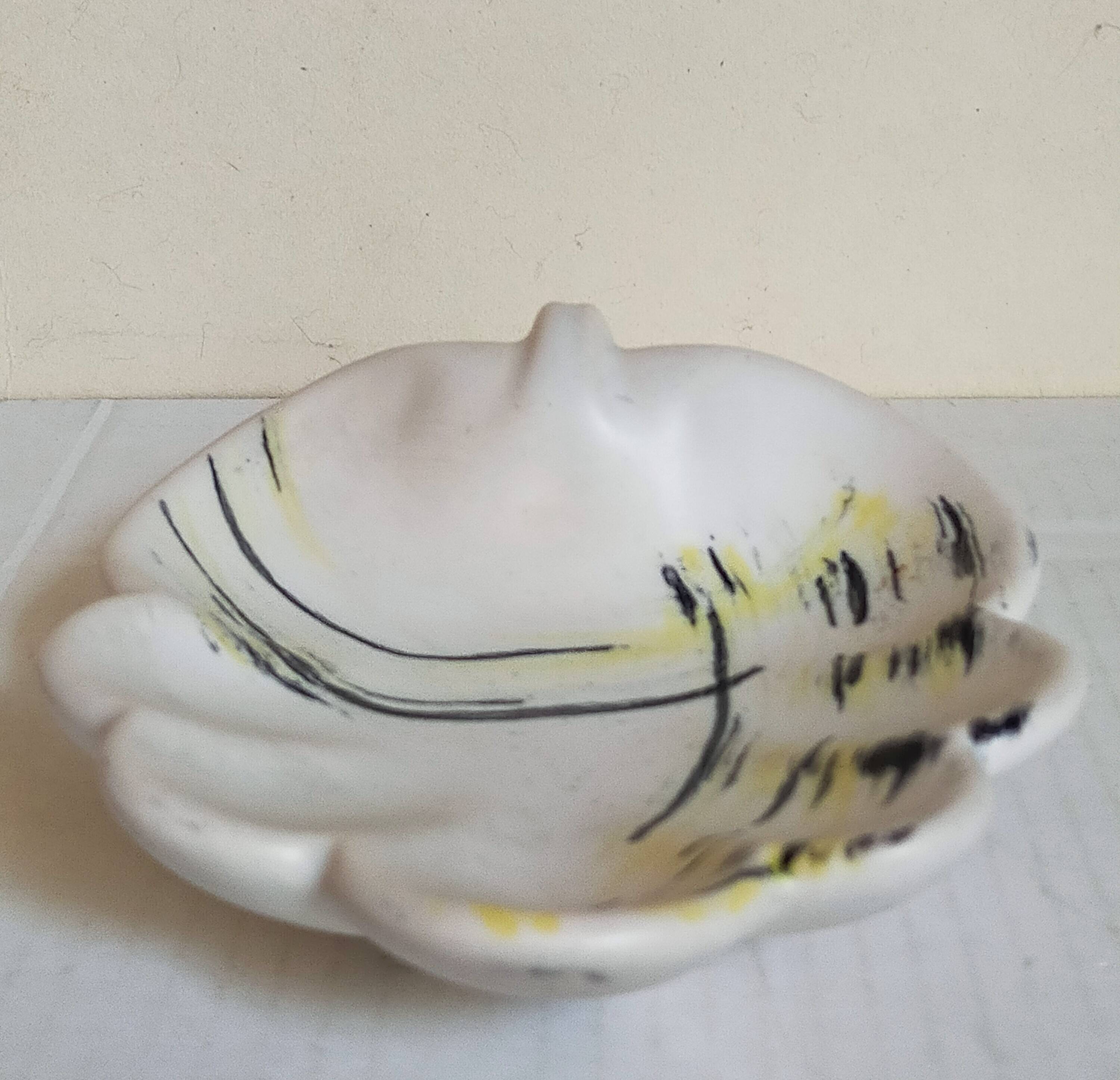 Vallauris ceramic pocket tray from the 1950s