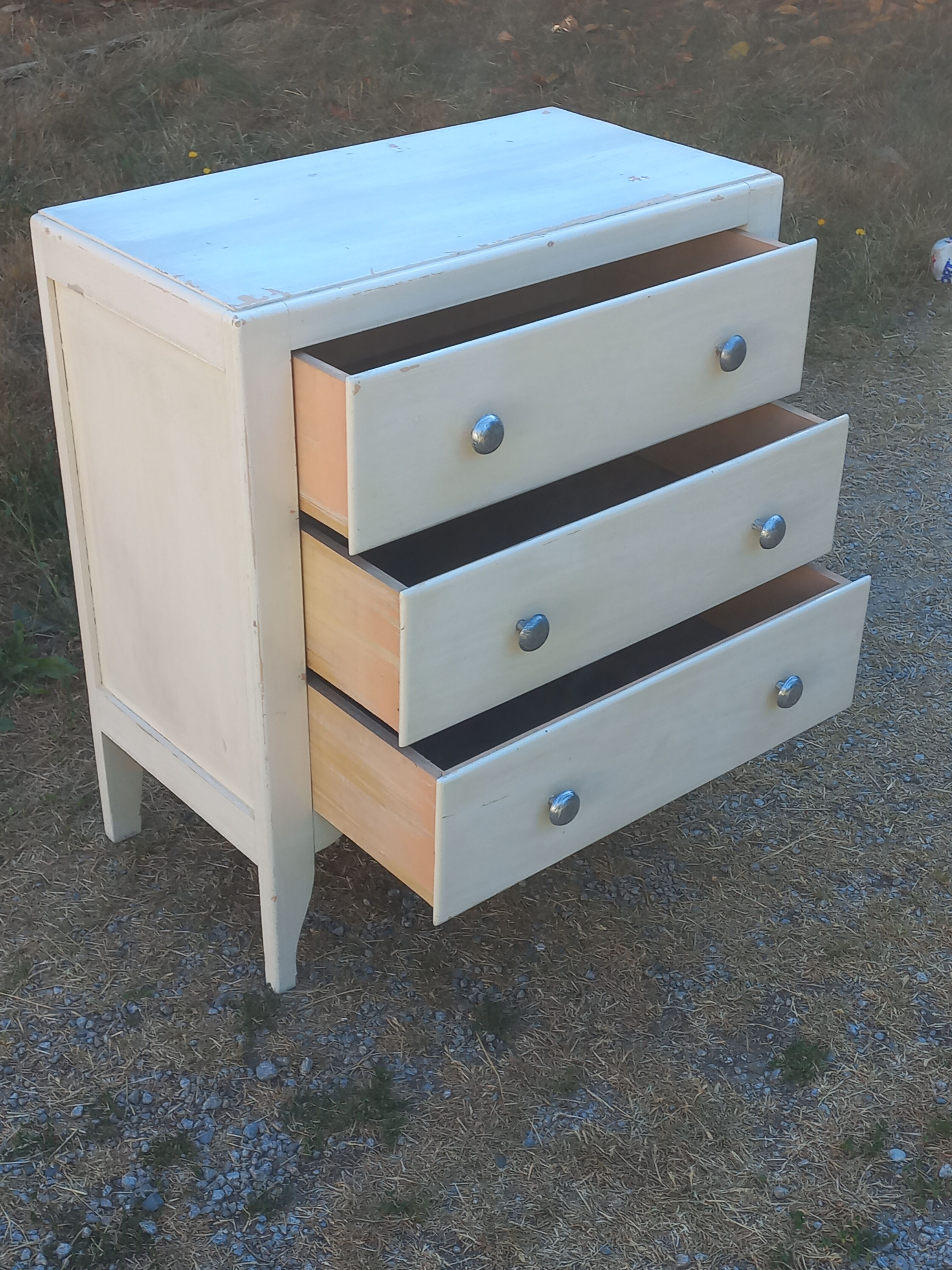 Commode vintage 3 tiroirs des années 50
