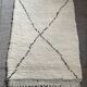 Old Berber wool rug 125x75cm