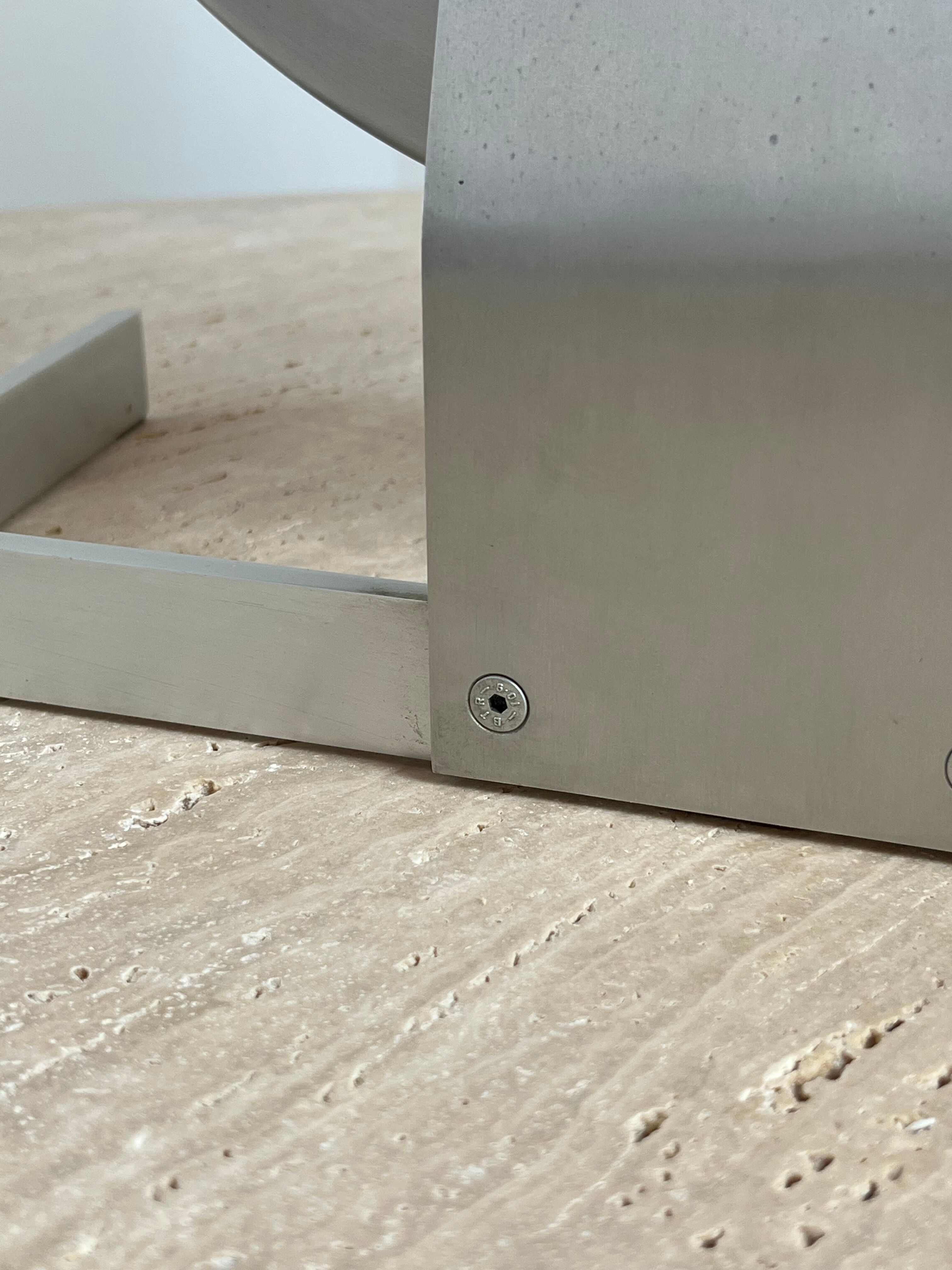 Circular mirror by Pierre Vandel France 70s 47x44cm