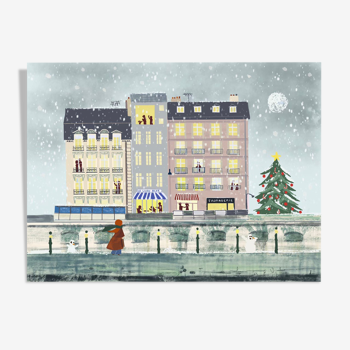 Illustration Paris Noël