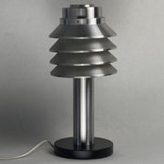 Space age aluminum mushroom dome lamp by Hans Agne Jakobsson for Markaryd, Sweden 1960s
