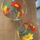 Vintage floral water glasses