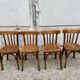 Series Lot of 8 old vintage bistro chairs