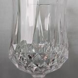 6 crystal stem glasses