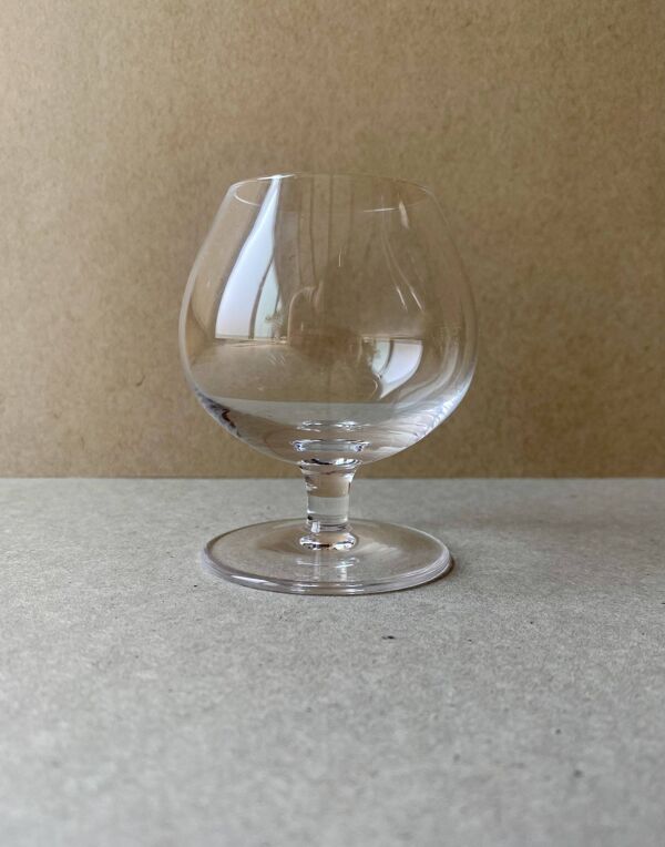 6 verres ballon en cristal de Sèvres – vintage – verres à cognac