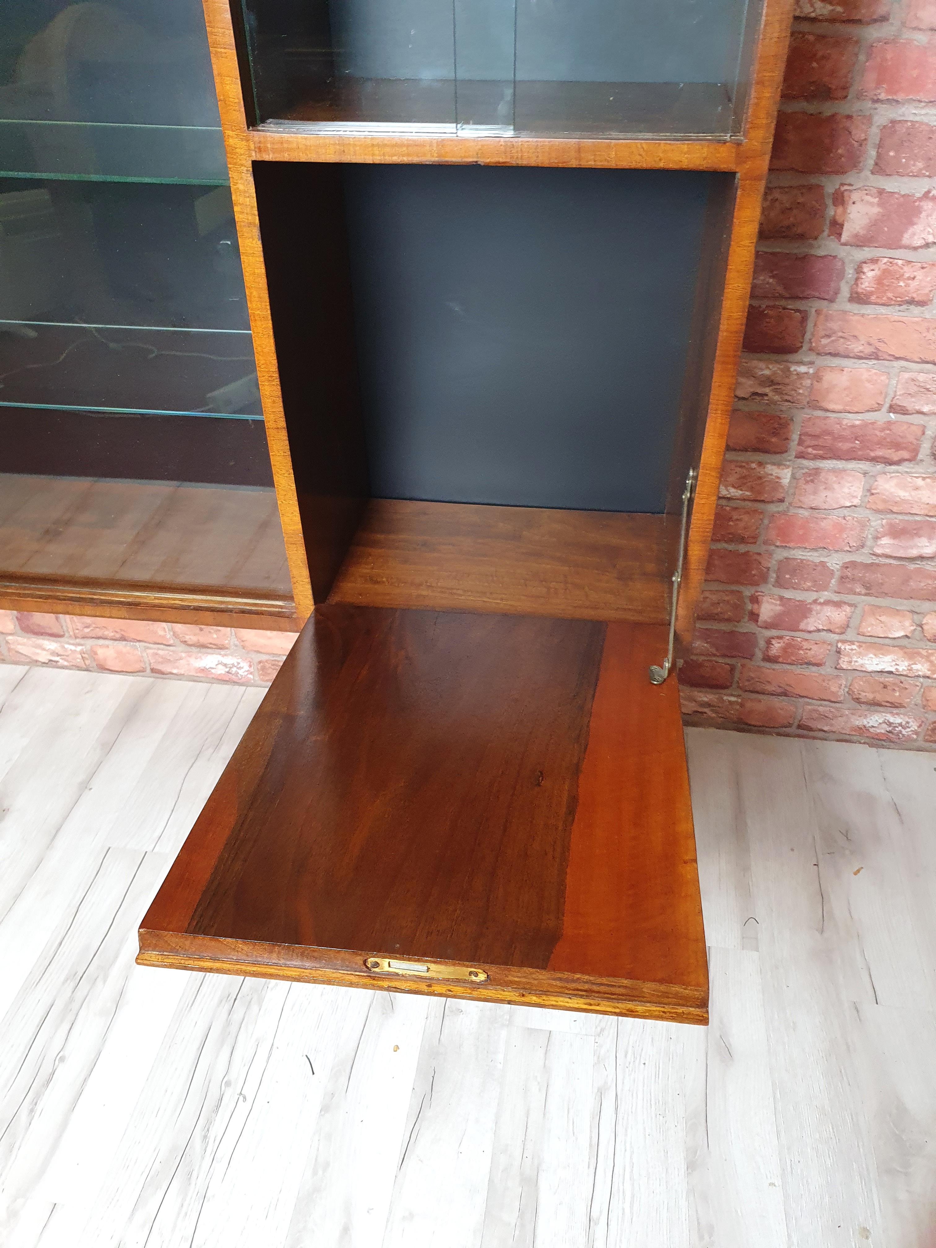 PRL display case on high legs after renovation