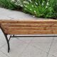 Garden bench cast iron and wood
