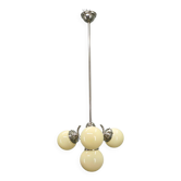 Lustre Globe Bauhaus Tchécoslovaquie années 1930 en chrome