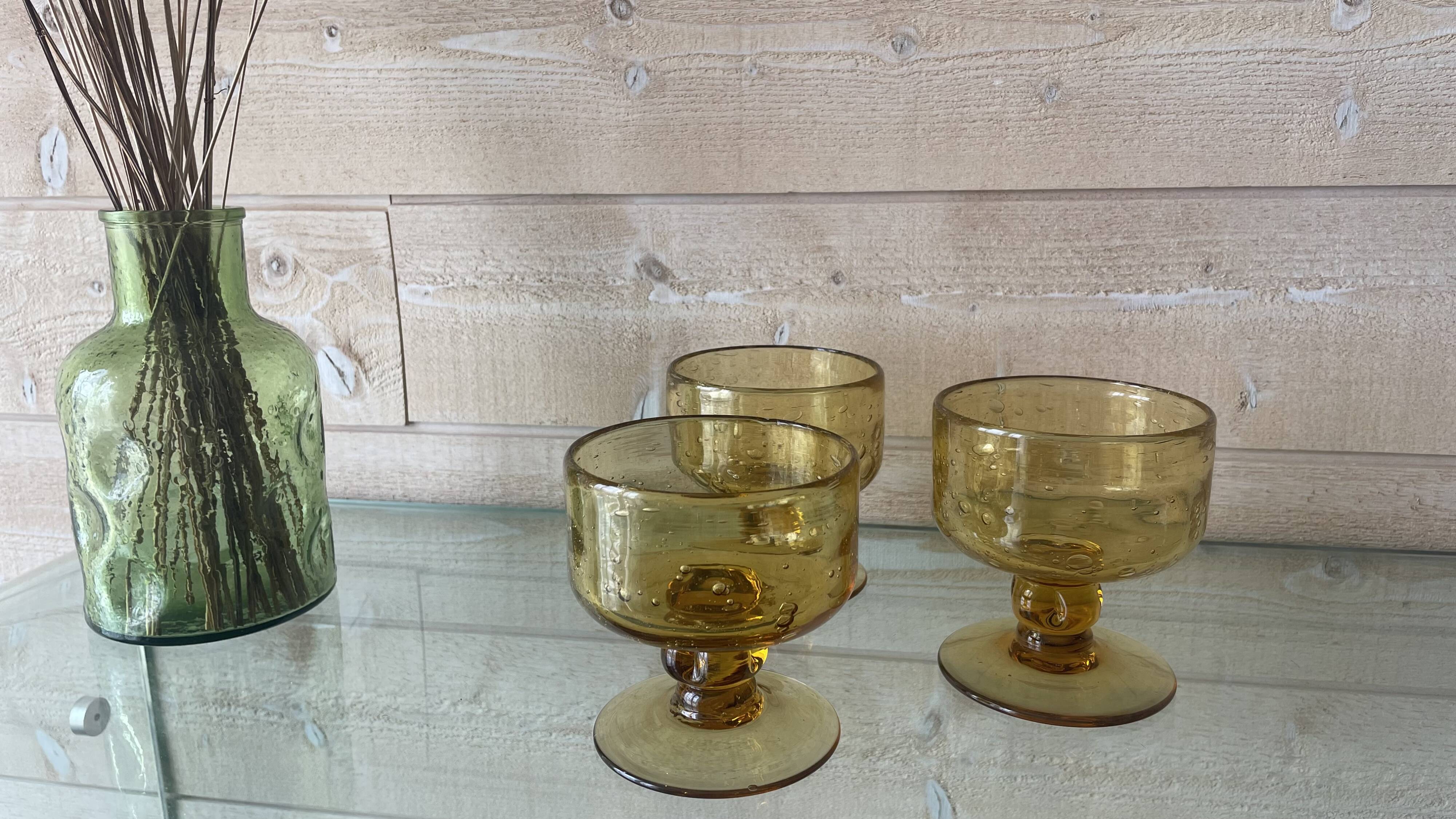 Blown glass Biot cups