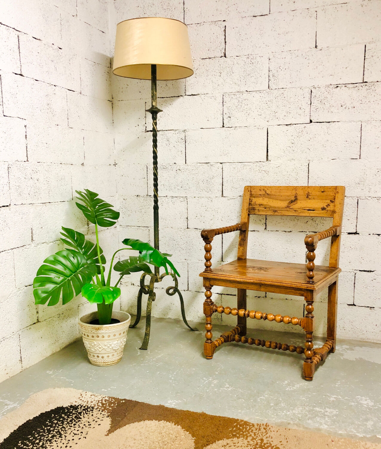 Jacobean chair with Louis XIII period arms