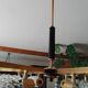 Arlus vintage brass and glass chandelier 6 lights
