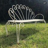 Banc en fer forgé