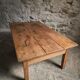 Antique cherry coffee table, rustic farmhouse table with drawer, circa 1750–1800.