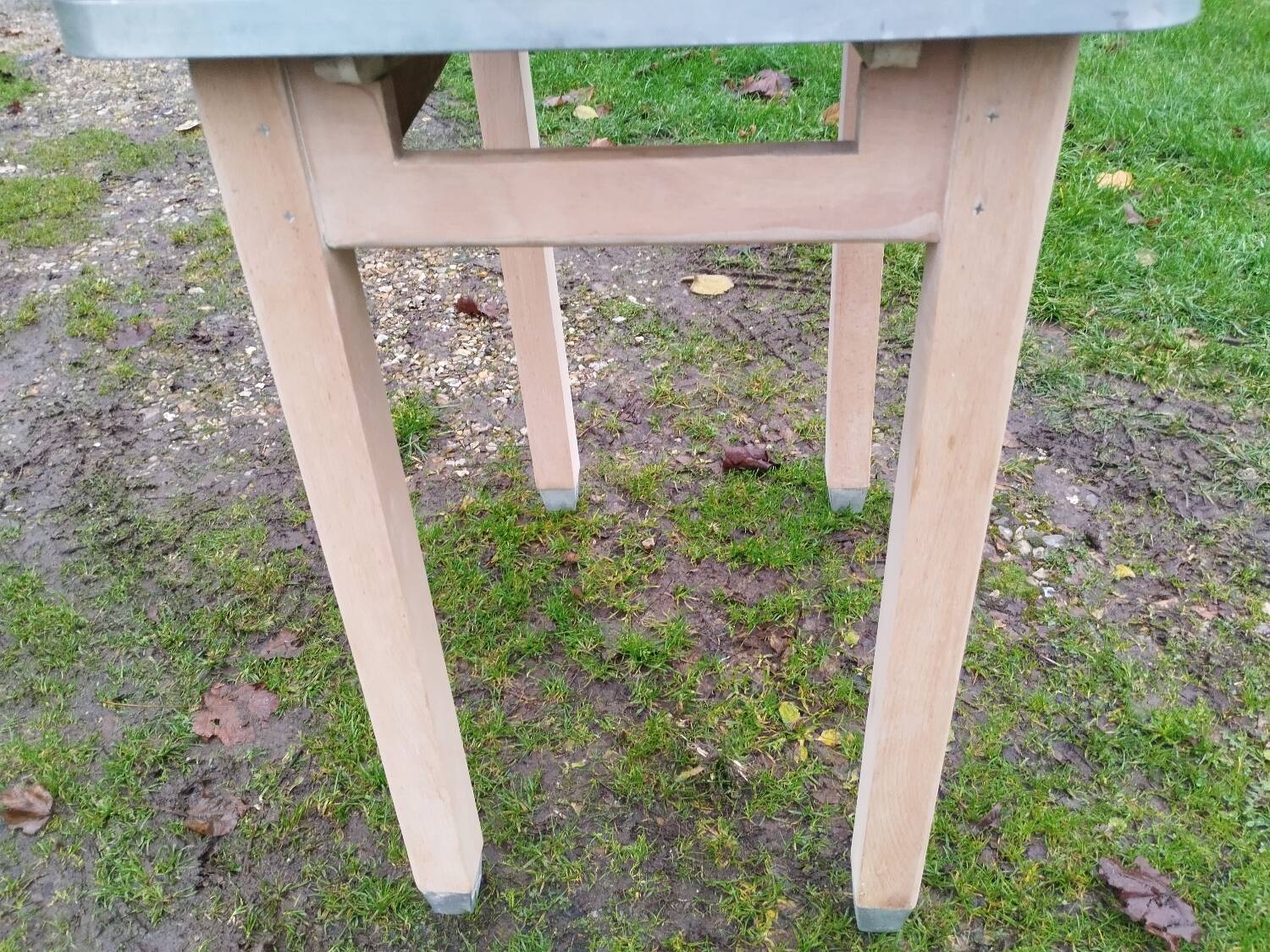 Table de cuisine en bois ancienne vintage